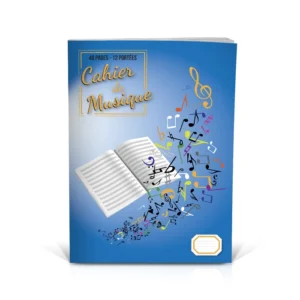 Cahier de musique 12 portées